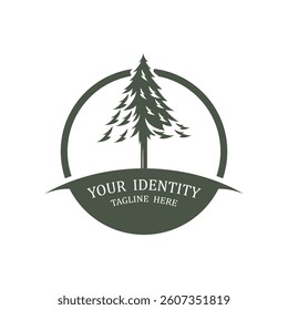 Pine tree Logo design inspiration