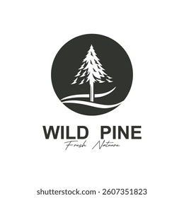 Pine tree Logo design inspiration