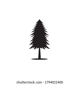 Pine tree logo design symbol vector template
