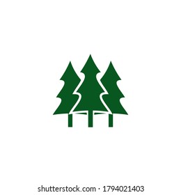 Pine tree logo design symbol vector template