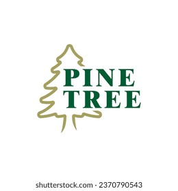 Pine Tree logo design vector. Creative Pine logo concepts template