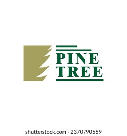Pine Tree logo design vector. Creative Pine logo concepts template