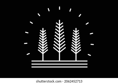 pine tree logo, Pine Tree Logo Icon Design Template Vector Illustration