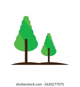 pine tree logo icon illustration flat