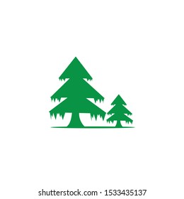 pine tree logo illustration vector design