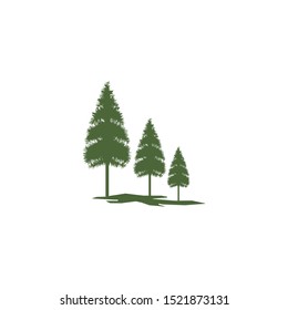 Pine tree logo ilustration vector design