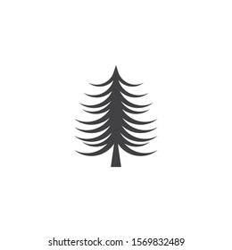 Pine tree logo ilustration vector design