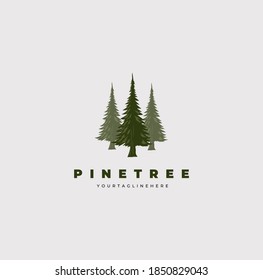 pine tree logo vector illustration design good for company symbol