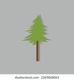 Pine tree logo vector illustration design