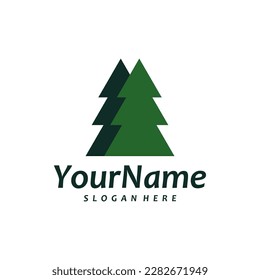 Pine Tree logo vector template. Creative Pine Tree logo design concepts