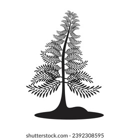 Pine tree logo vector template icon design illustration