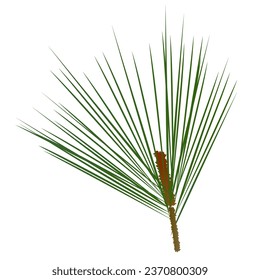 pine tree lucky charm New Year's card icon