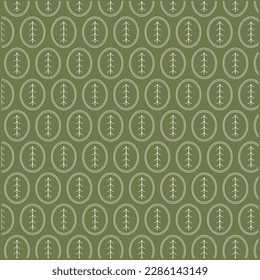 Pine Tree Minimal Vector Pattern Background