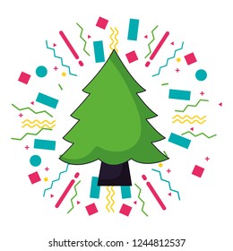 pine tree nature forest decoration confetti