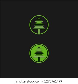 pine tree nature logo modern vector icon download