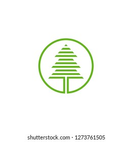 pine tree nature logo modern vector icon download