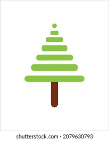 pine tree on vector illustrator design