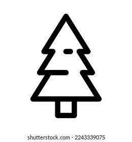 pine tree outline style icon