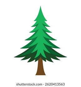 Pine tree outline vector icon. Simple and clean design, perfect for logos and nature themes