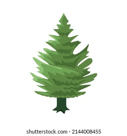 pine tree painted nature icon