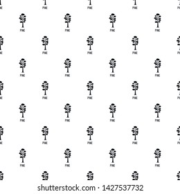 Pine tree pattern seamless vector repeat geometric for any web design