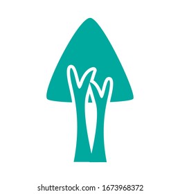 pine tree plant forest silhouette style icon vector illustration design