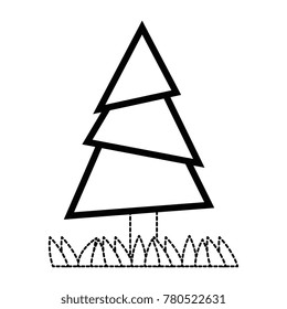 pine tree plant with grass