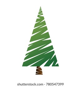 pine tree plant icon