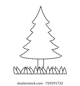 pine tree plant isolated icon