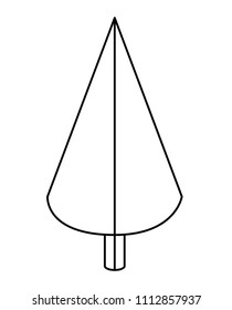 pine tree plant isometric icon