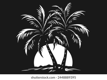 Pine tree plant logo icon vector silhouette