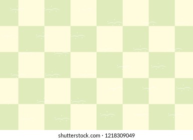 Pine tree and plum blossoms and checkerboard yearly image.