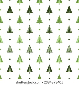Pine Tree seamless pattern background.