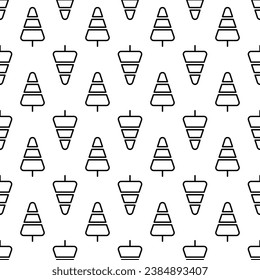 Pine Tree seamless pattern background.