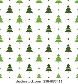 Pine Tree seamless pattern background.