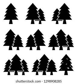 pine tree shapes