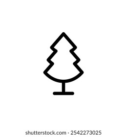 pine tree simple icon vector design