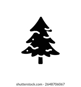 Pine Tree with Snow Tips for Winter Wonderland Vibes