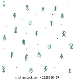 Pine Tree In Snow Vibes for Christmas Tree With Deer