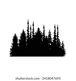 PINE TREE VECTOR FOREST TREE SILHOUETTE