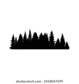 PINE TREE VECTOR FOREST TREE SILHOUETTE