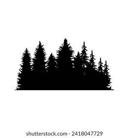 PINE TREE VECTOR FOREST TREE SILHOUETTE