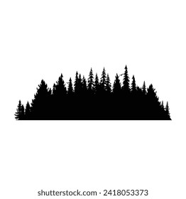 PINE TREE VECTOR FOREST TREE SILHOUETTE