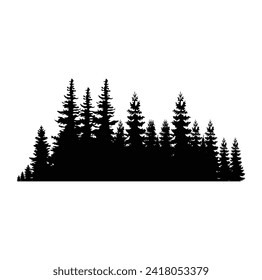 PINE TREE VECTOR FOREST TREE SILHOUETTE