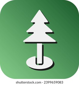 Pine tree Vector Glyph Gradient Background Icon For Personal And Commercial Use.
