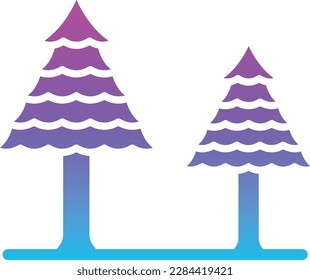 Pine Tree vector icon. Can be used for printing, mobile and web applications.