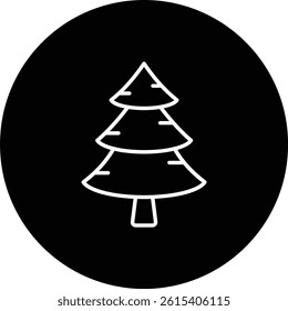 Pine Tree vector icon. Can be used for printing, mobile and web applications.