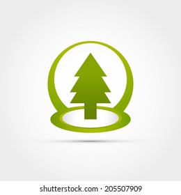 Pine tree vector illustration