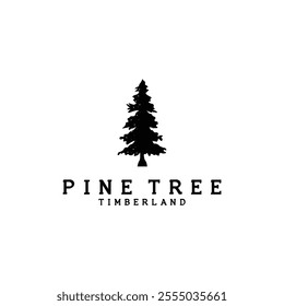 pine tree vector logo icon illustration design