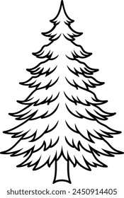 Pine tree Vector" offers scalable, high-quality digital illustrations of pine trees, perfect for graphic design, presentations, and artistic projects